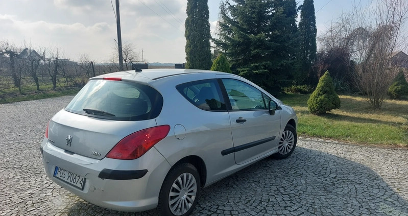 Peugeot 308 cena 9000 przebieg: 245000, rok produkcji 2009 z Gniewkowo małe 56